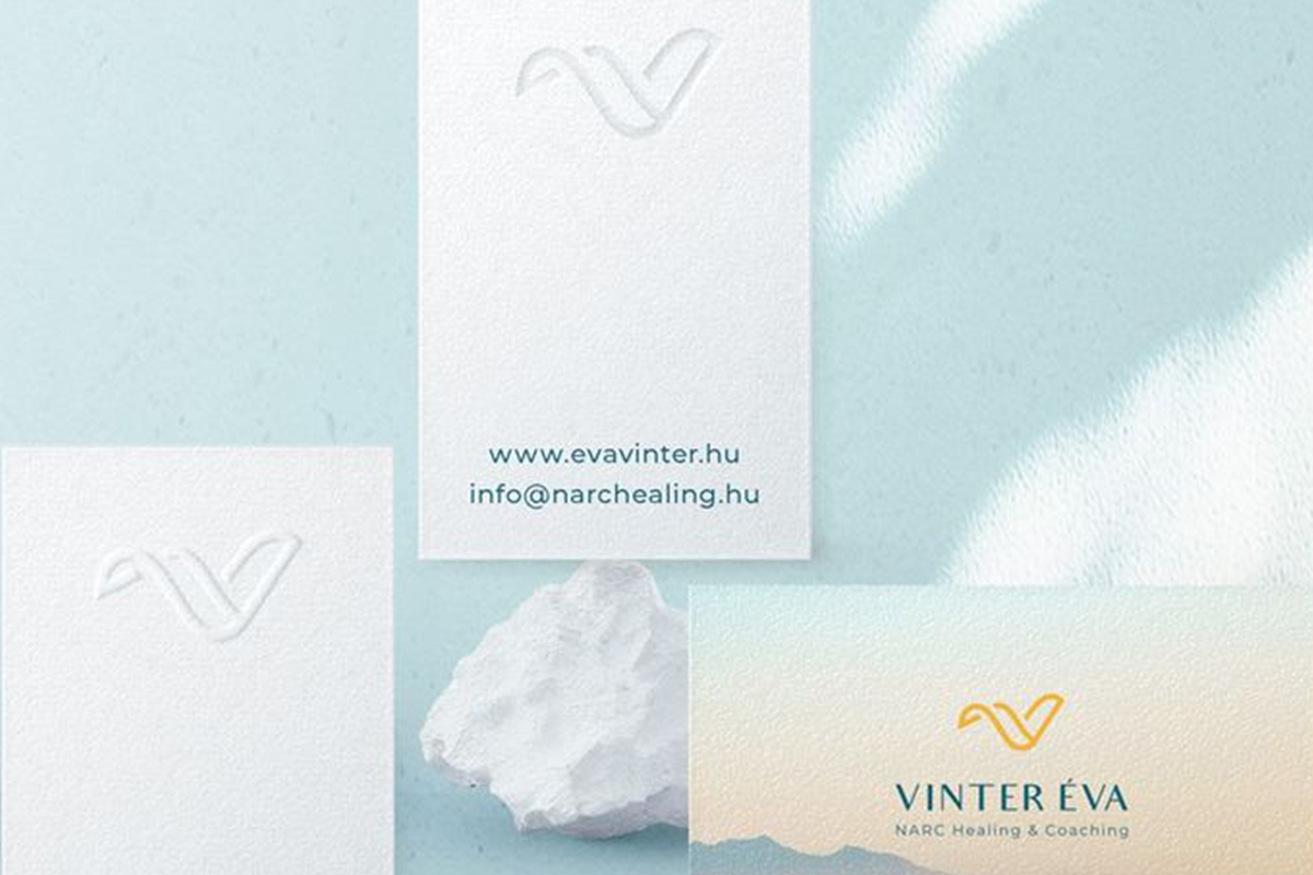 vinter éva névjegykártya tervezés
