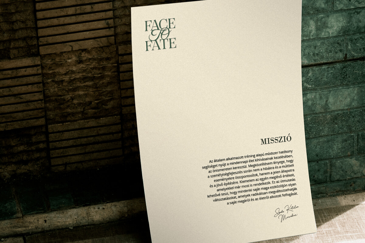 Face to Fate márkaépítés