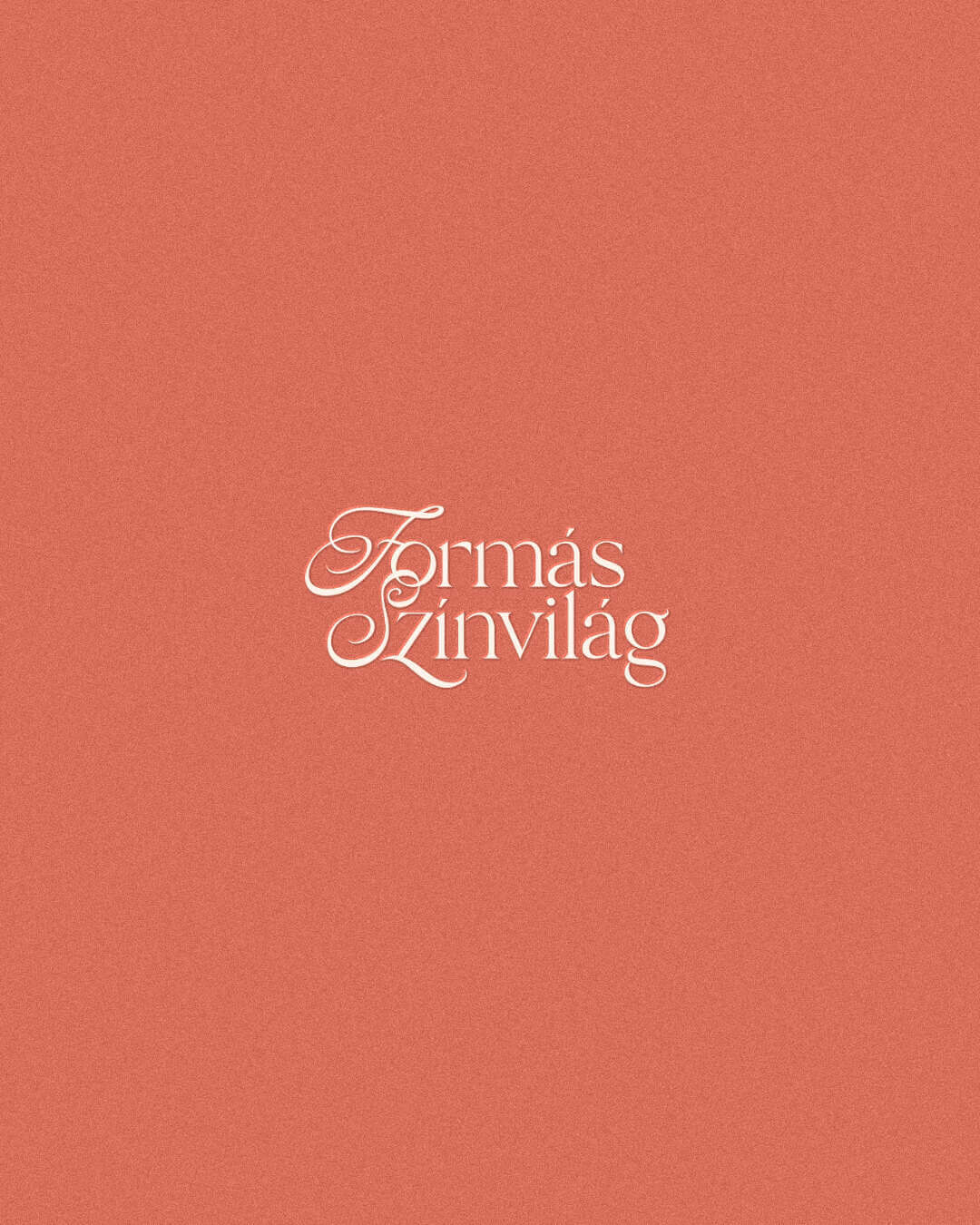 Forma és Színvilág logó korall háttéren