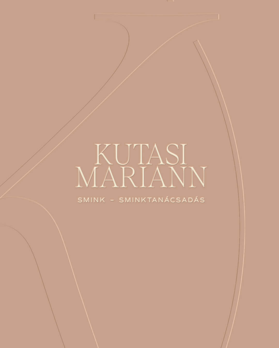 Kutasi Mariann smink és sminktanácsadás logója a márkaépítési és arculattervezési projektben