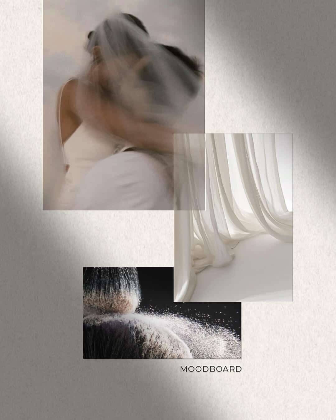 Kutasi Mariann makeup artist moodboard, letisztult és nőies márkahangulat