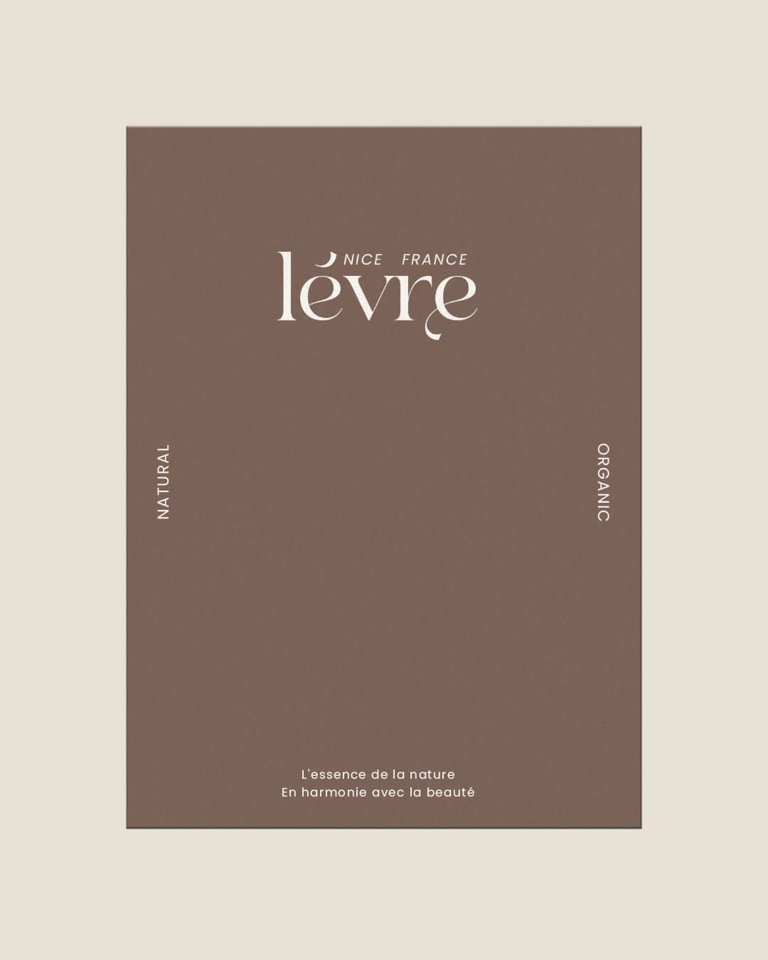 Levre szépségipari márka logótervezés elegáns, francia hangulatú tipográfiával